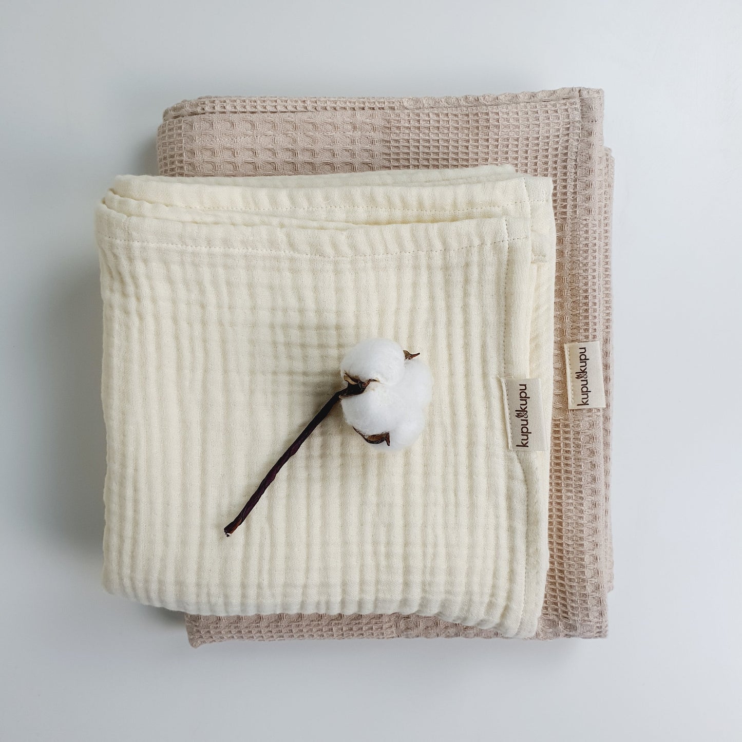 Waffle Pike & Premium 4 Kat Müslin Seti