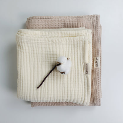 Waffle Pike & Premium 4 Kat Müslin Seti