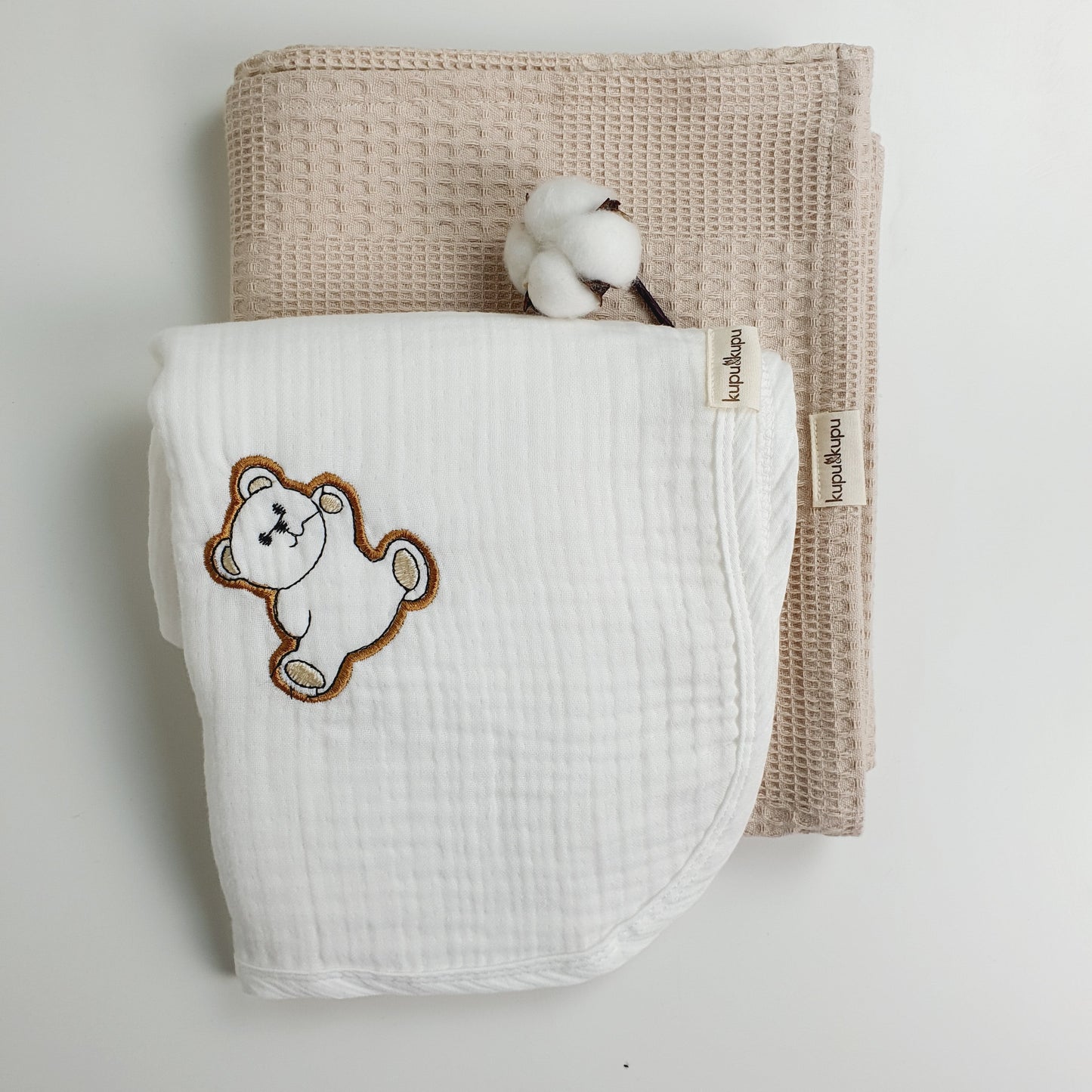 Waffle Pike & Yenidoğan 4 Kat Müslin Seti