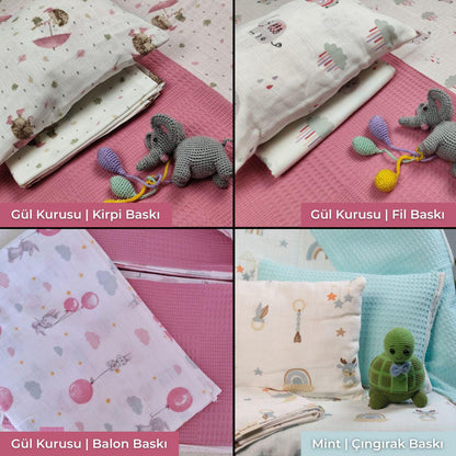 3’ü 1 Arada Taşınabilir Bebek Uyku Seti - Sürpriz Yastık