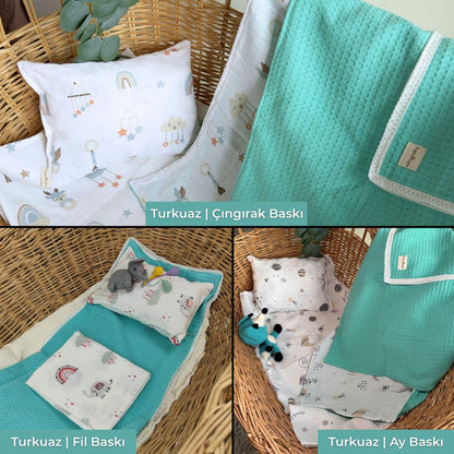 3’ü 1 Arada Taşınabilir Bebek Uyku Seti - Sürpriz Yastık