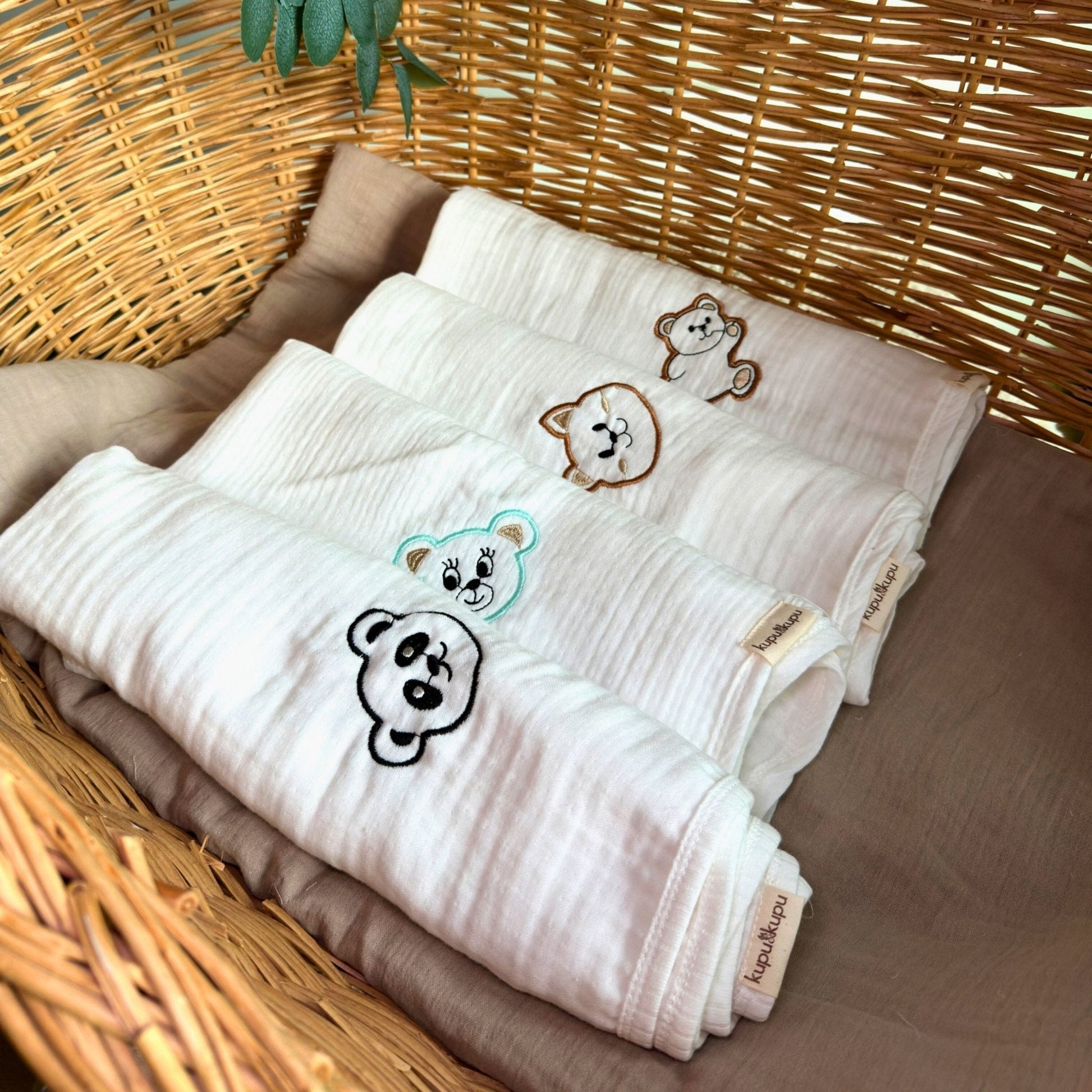 Kupu Beyaz Müslin Örtü - Bumi - Kupu&Kupu - 