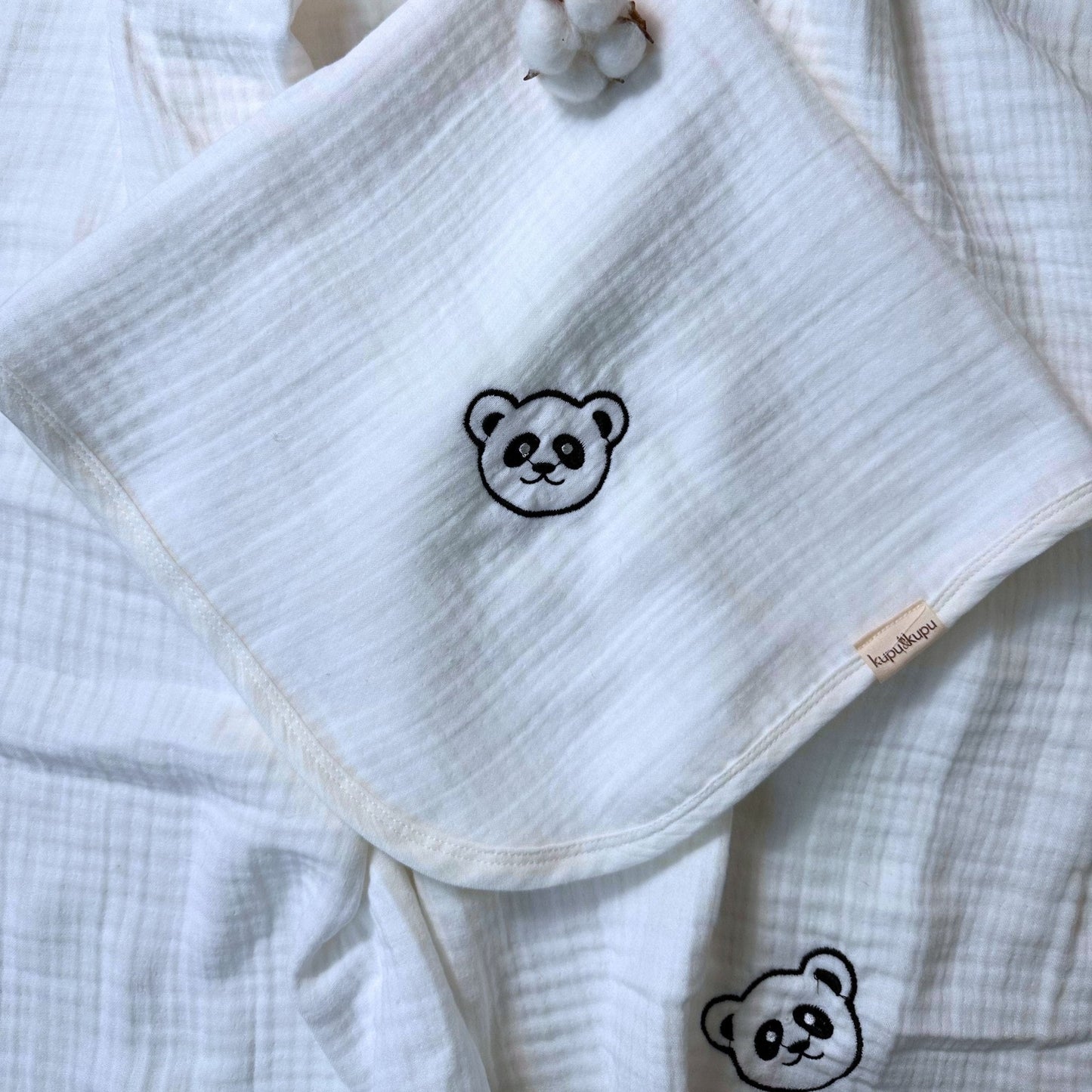 Kupu Beyaz Müslin Örtü - Bumi - Kupu&Kupu - 