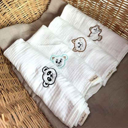 Kupu Beyaz Müslin Örtü - Kapi - Kupu&Kupu - 