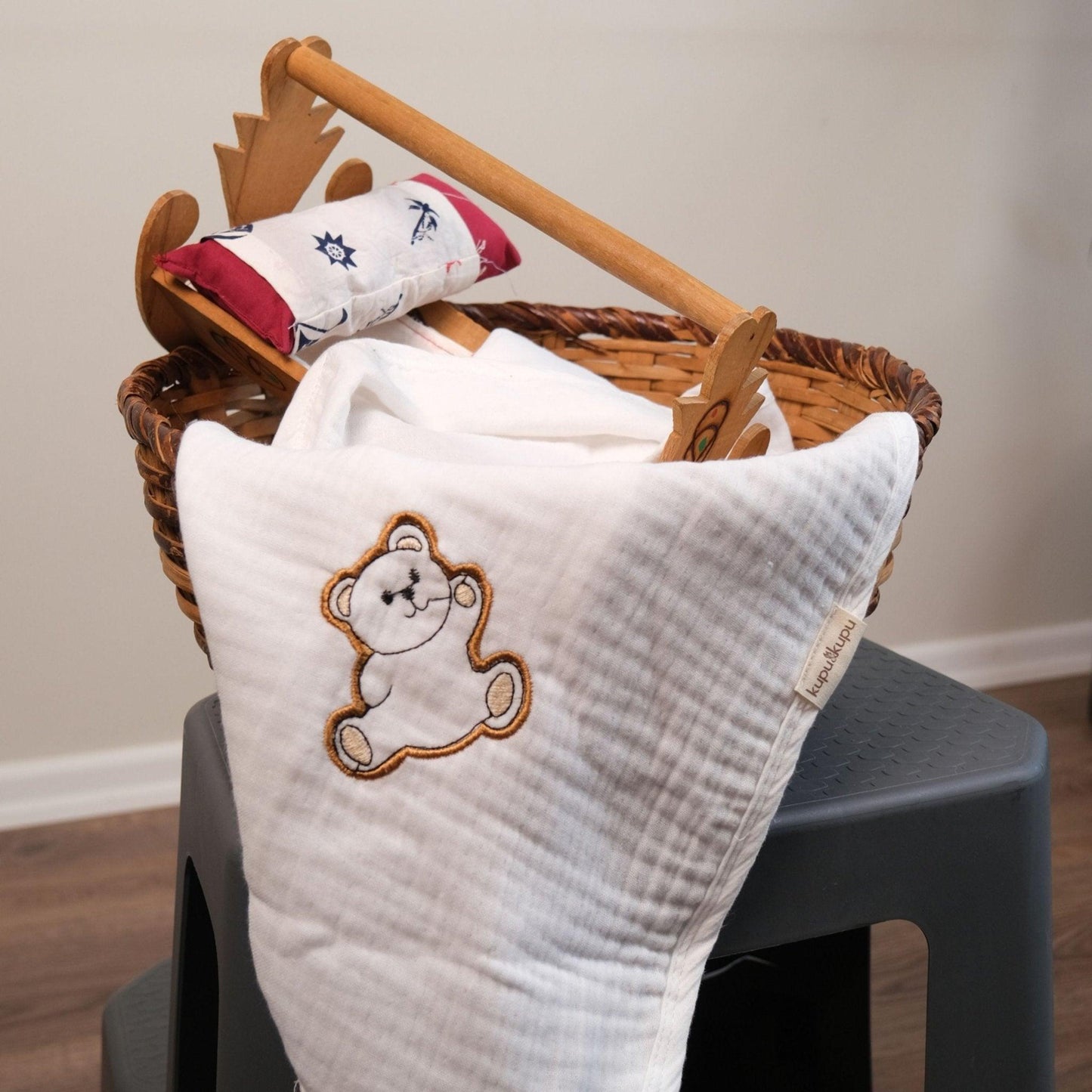 Kupu Beyaz Müslin Örtü - Kapi - Kupu&Kupu - 