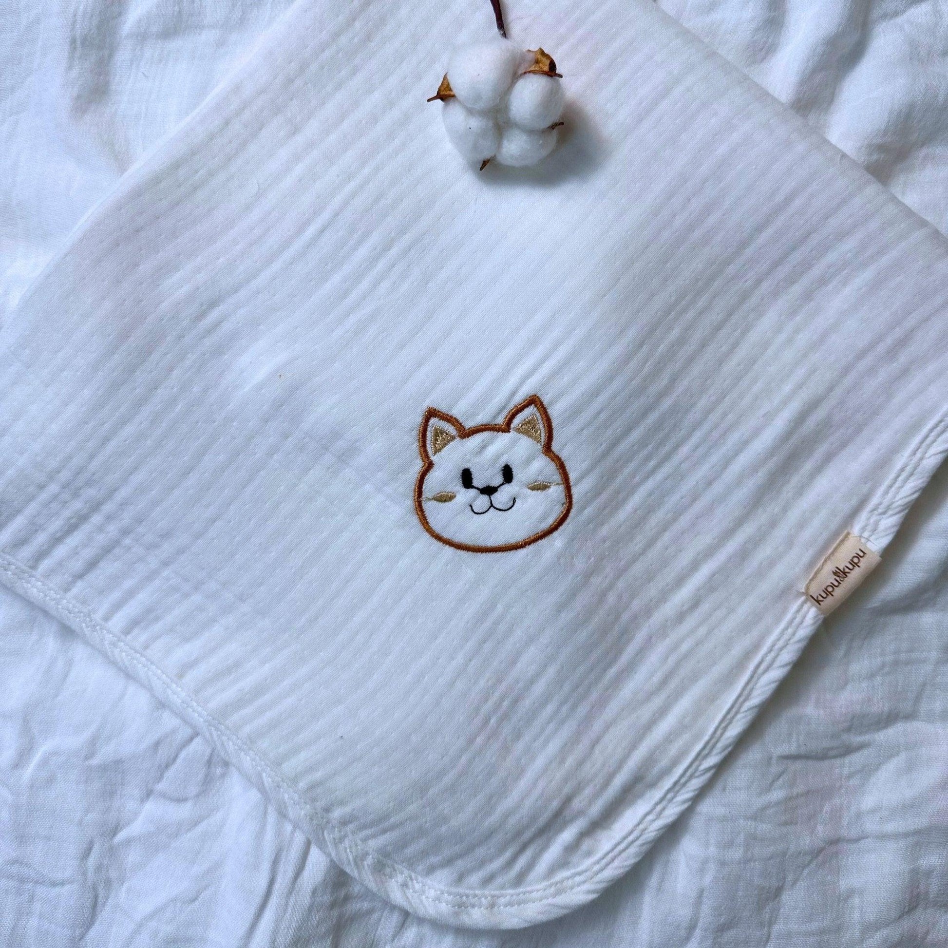 Kupu Beyaz Müslin Örtü - Po - Kupu&Kupu - 