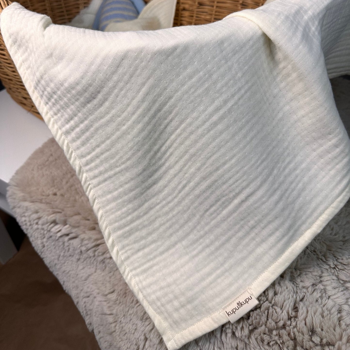 Kupu Ekru Müslin Örtü - Beo - Kupu&Kupu - 