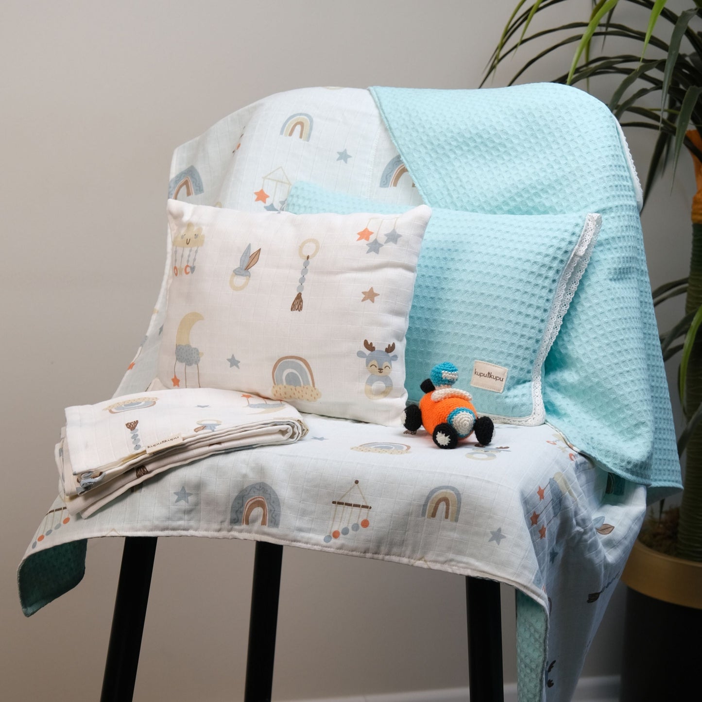 3’ü 1 Arada Taşınabilir Bebek Uyku Seti - Sürpriz Yastık