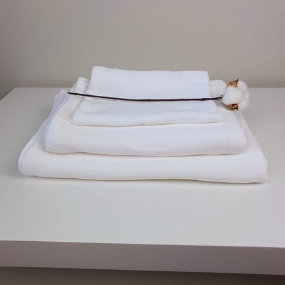 Müslin Kumaş Bebek Nevresim Takımı - Bali - Beyaz - Kupu&Kupu - 